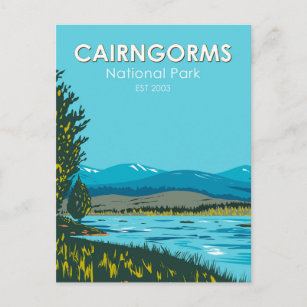Cairngorms National Park Scotland Loch Morlich Postcard