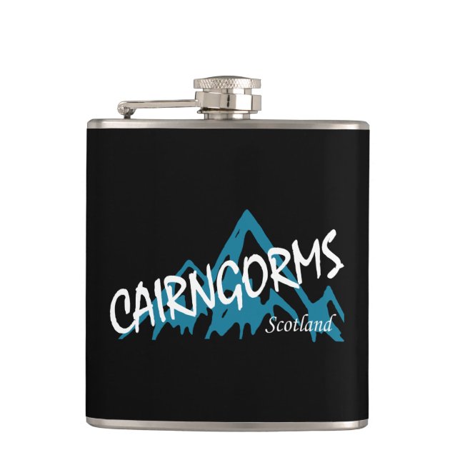 Cairngorms National Park Scotland Mountains Hip Flask (Front)