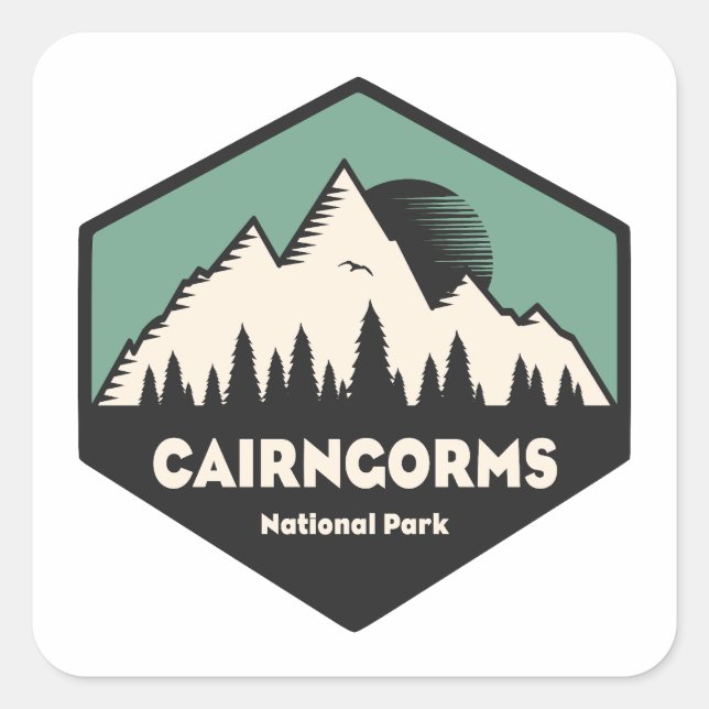Cairngorms National Park Scotland Square Sticker (Front)