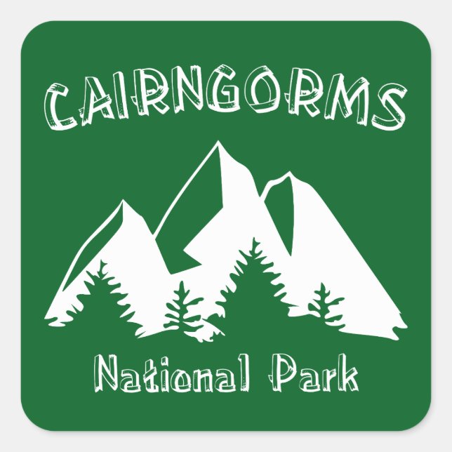 Cairngorms National Park Scotland Square Sticker (Front)