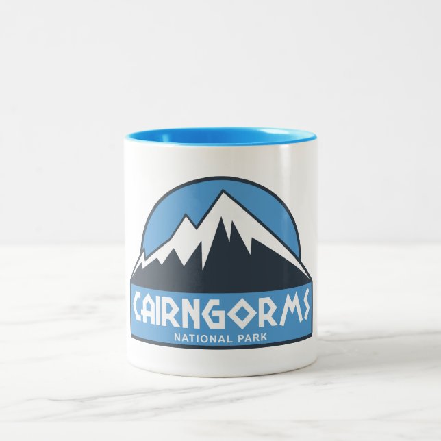 Cairngorms National Park Scotland Two-Tone Coffee Mug (Center)