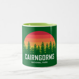 Cairngorms National Park Scotland Two-Tone Coffee Mug