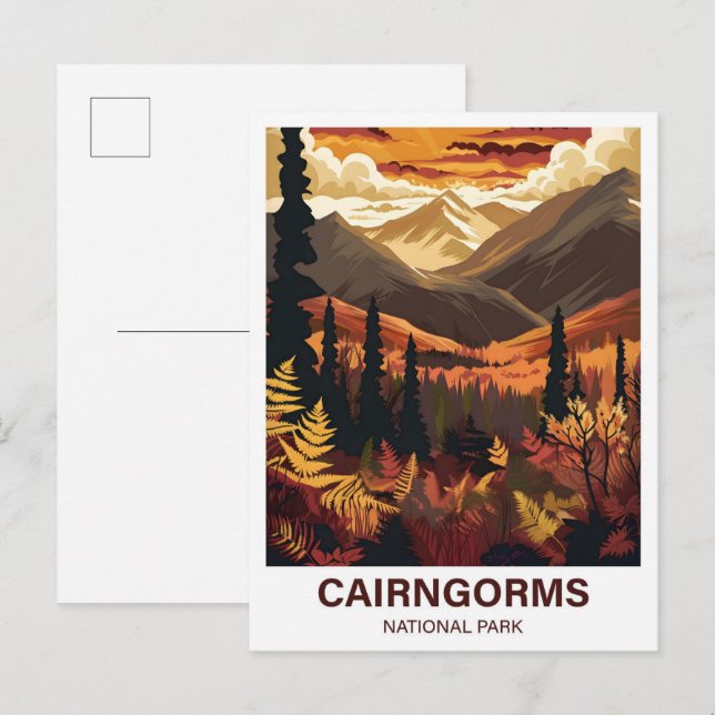 Cairngorms National Park Scotlandia Travel Postcard (Front/Back)