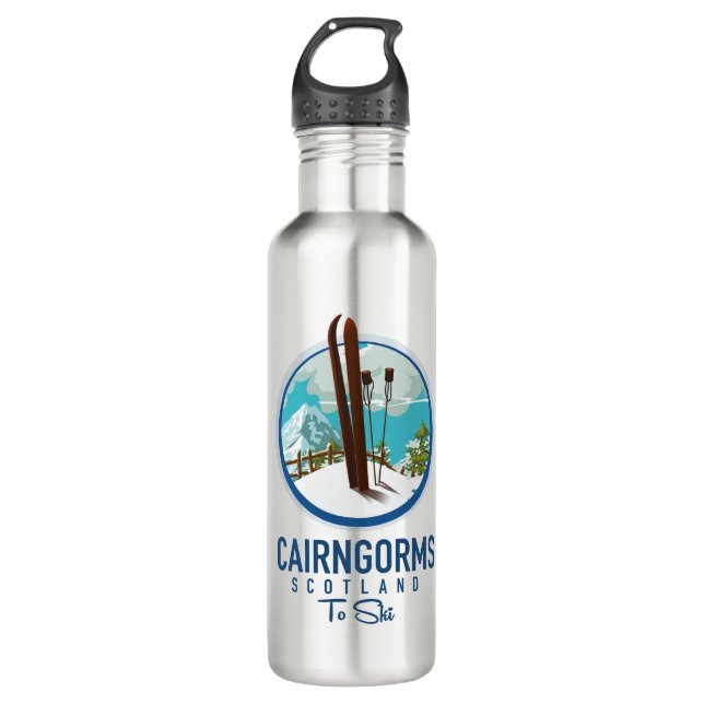 Cairngorms scotland logo 710 ml water bottle (Front)