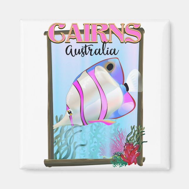 Cairns Australia Holiday poster Magnet (Front)