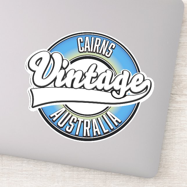 Cairns Australia vintage logo. (Detail)