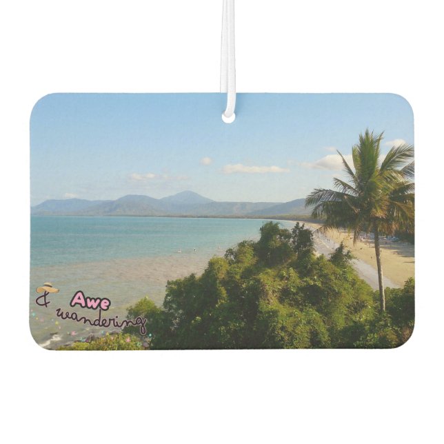 Cairns beach car air freshner freshener (Front)