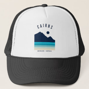 Cairns Queensland Australia Retro Vintage Beach Trucker Hat