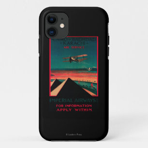 Cairo - Bagdad - Karachi Air Vintage Poster iPhone 11 Case