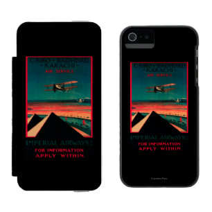 Cairo - Bagdad - Karachi Air Vintage Poster Incipio Watson™ iPhone 5 Wallet Case