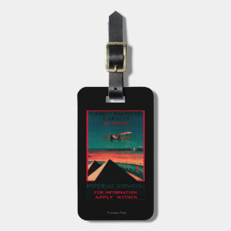 Cairo - Bagdad - Karachi Air Vintage Poster Luggage Tag