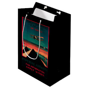 Cairo - Bagdad - Karachi Air Vintage Poster Medium Gift Bag