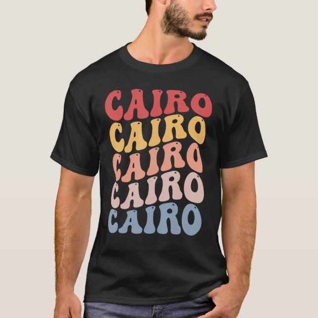 Cairo City Groovy Retro T-Shirt (Front)