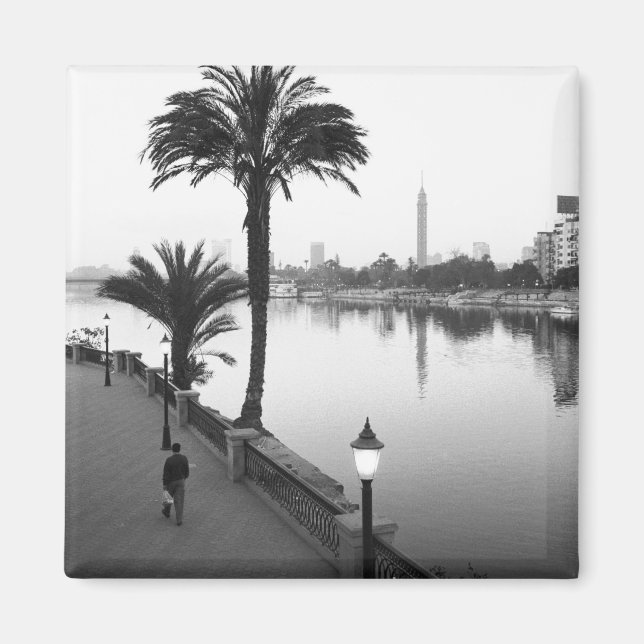 Cairo Egypt, Along the Nile River Magnet (Front)