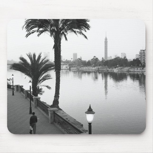 Cairo Egypt, Along the Nile River Mouse Mat (Front)