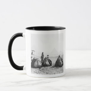 Cairo Egypt, Camel Jockeys Giza Pyramids (NR) Mug