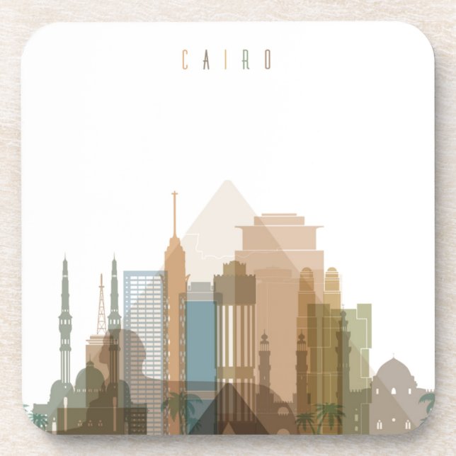 Cairo, Egypt | City Skyline Coaster (Front)