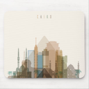 Cairo, Egypt   City Skyline Mouse Mat