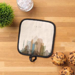 Cairo, Egypt City Skyline Pot Holder