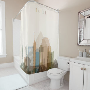 Cairo, Egypt   City Skyline Shower Curtain