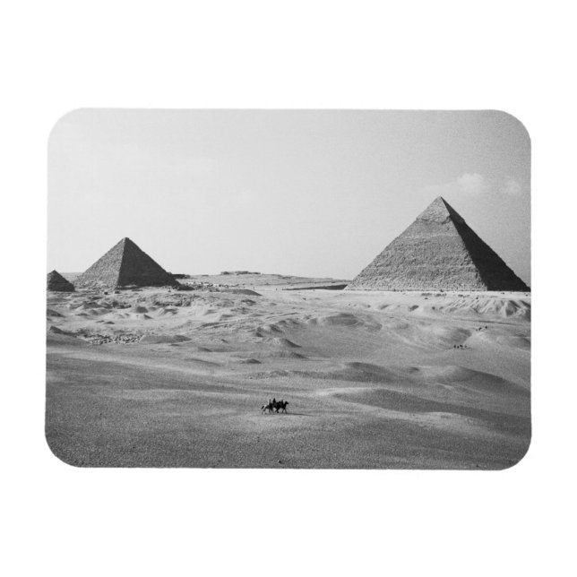 Cairo Egypt, Giza Pyramids Magnet (Horizontal)