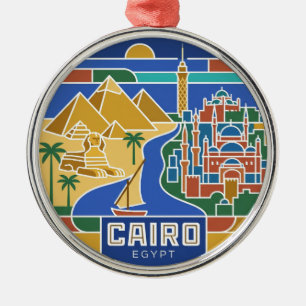 Cairo Egypt Metal Tree Decoration