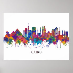 Cairo Egypt Skyline Poster