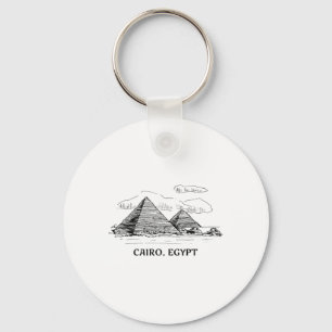 Cairo Egypt Summer Travel For Men Women Girls Kids Key Ring