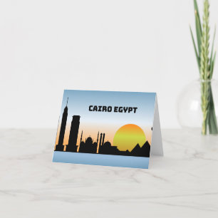 Cairo Egypt Thank You Card