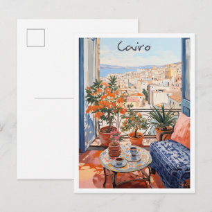 Cairo Egypt Travel Aesthetic Postcard