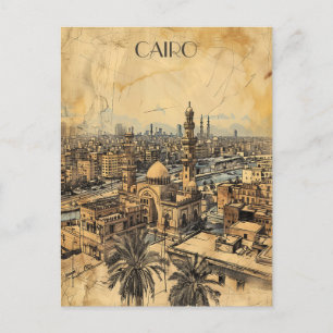 Cairo Egypt Travel Postcard