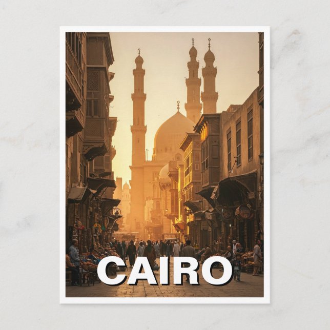 Cairo Egypt Travel Postcard (Front)
