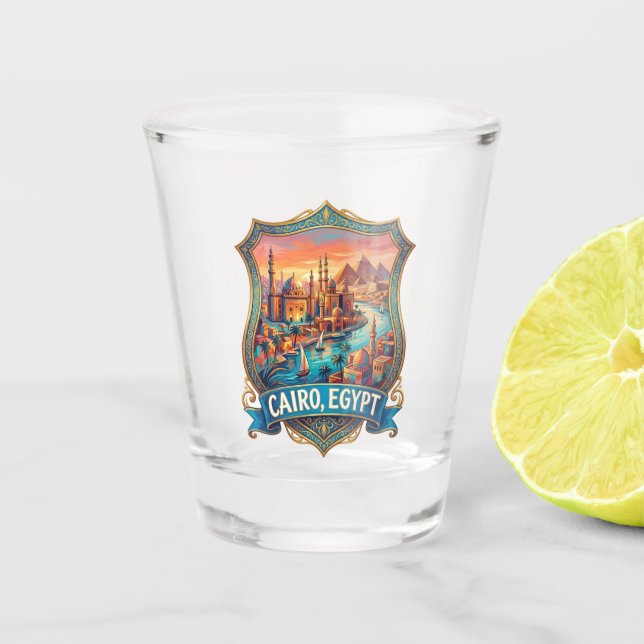 Cairo Egypt Travel Shot Glass (Front)