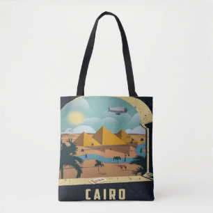 Cairo Egypt Vintage Image travel Vacation Tote Bag
