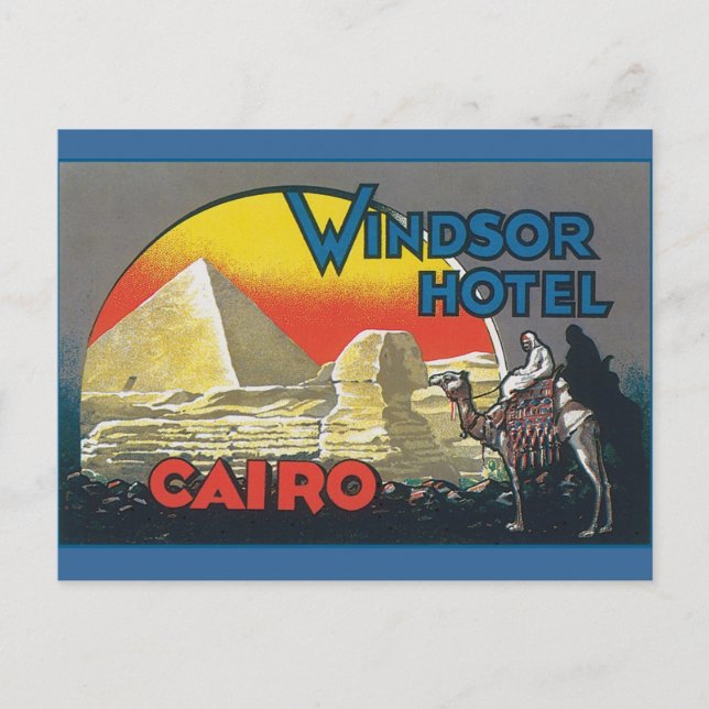 Cairo Egypt Vintage Travel Postcard (Front)