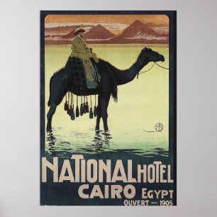 Cairo Egypt Vintage Travel Poster