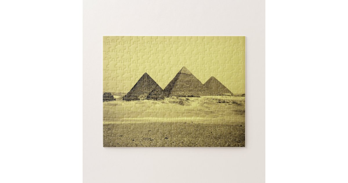 Cairo, Egyptian Pyramids Egypt (Unesco puzzle) Jigsaw Puzzle Zazzle