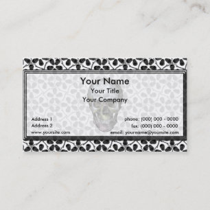Cairo Lg Black Skulls Business Card