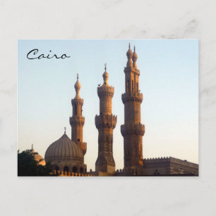 cairo minarets postcard