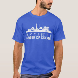 Cairo Skyline Gps Coordinates Egypt T-Shirt