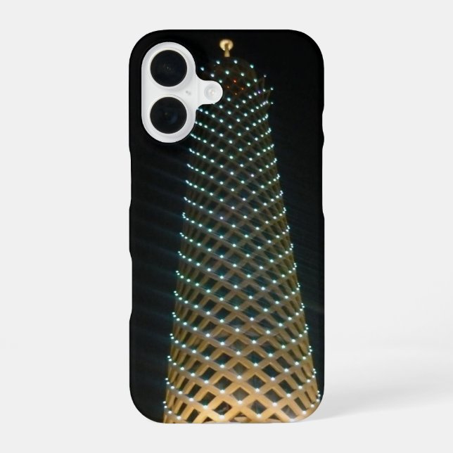 cairo tower 3 iPhone 16 case (Back)