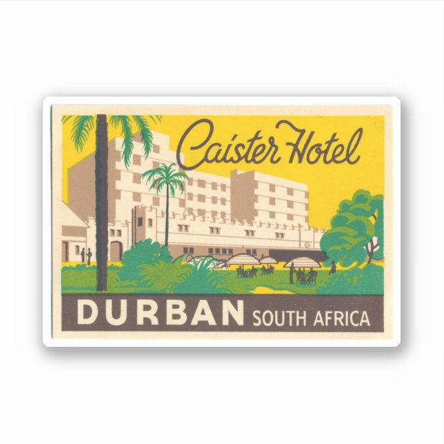 Caiseter Hotel Durban South Africa Sticker (Front)