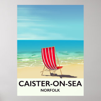 Caister-on-Sea Seaside travel poster