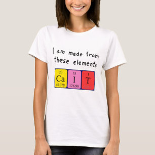 Cait periodic table name shirt