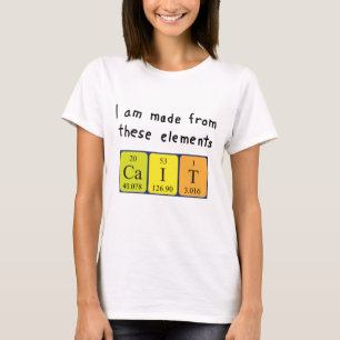 Cait periodic table name shirt