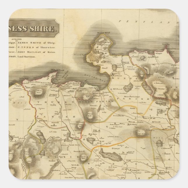 Caithness Shire Square Sticker (Front)