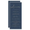 CAITLIN Edgy Navy and Gold Simple Wedding Program