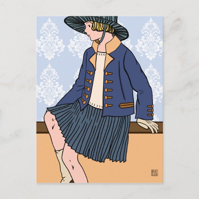 Caitlin in Blue - Postcards (Front)