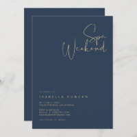 CAITLIN Navy & Gold Spa Day Bachelorette 