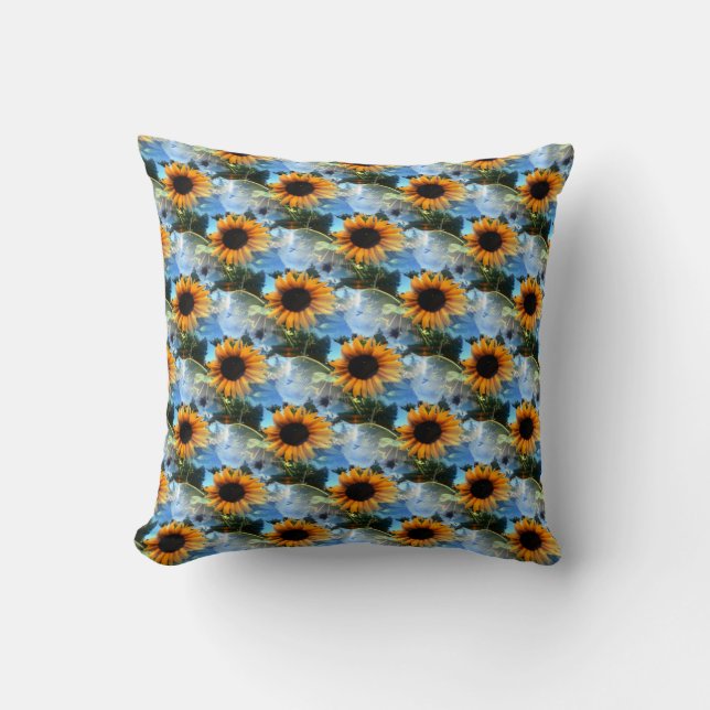 Caitlin's Sunflowers.... Cushion (Front)
